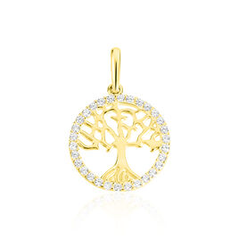 pendentif en or pendentif avec zircons PRIORITY Pendentif arbre de vie en or 18 carats avec zircons Pendentif arbre de vie pendentif femme en or pendentif arbre de vie or